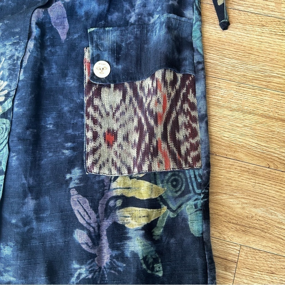 Kusnadi New York - wrap style maxi skirt - art to wear - wearable art - boho - Picture 2 of 8